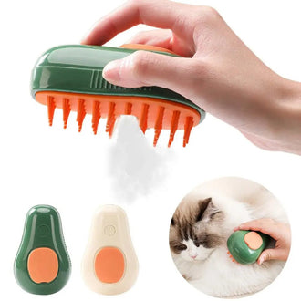 3-in-1 Cat & Dog Steam Brush – Pet Grooming Comb for Hair Removal, Cleaning & Massage