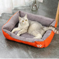 Soft Rectangular Dog & Cat Bed – Plush Cushion for Pets