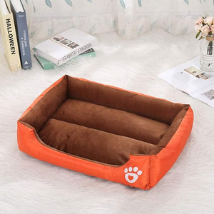 Soft Rectangular Dog & Cat Bed – Plush Cushion for Pets
