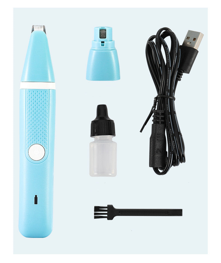 Pet Nail Polisher & Hair Trimmer – Dual-Purpose Grooming Machine